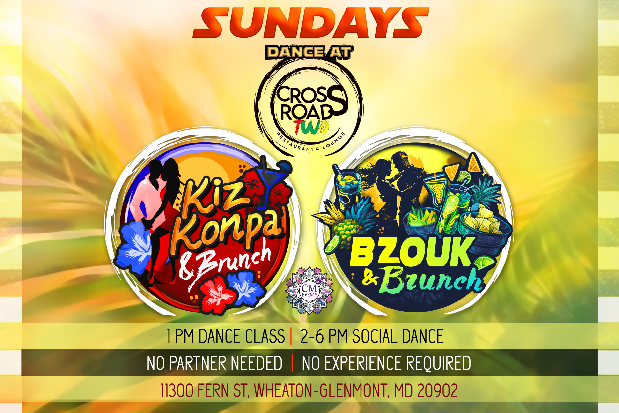 Dance & Brunch at Crossroads Two Mi Gente Salsa, Bachata, Zouk